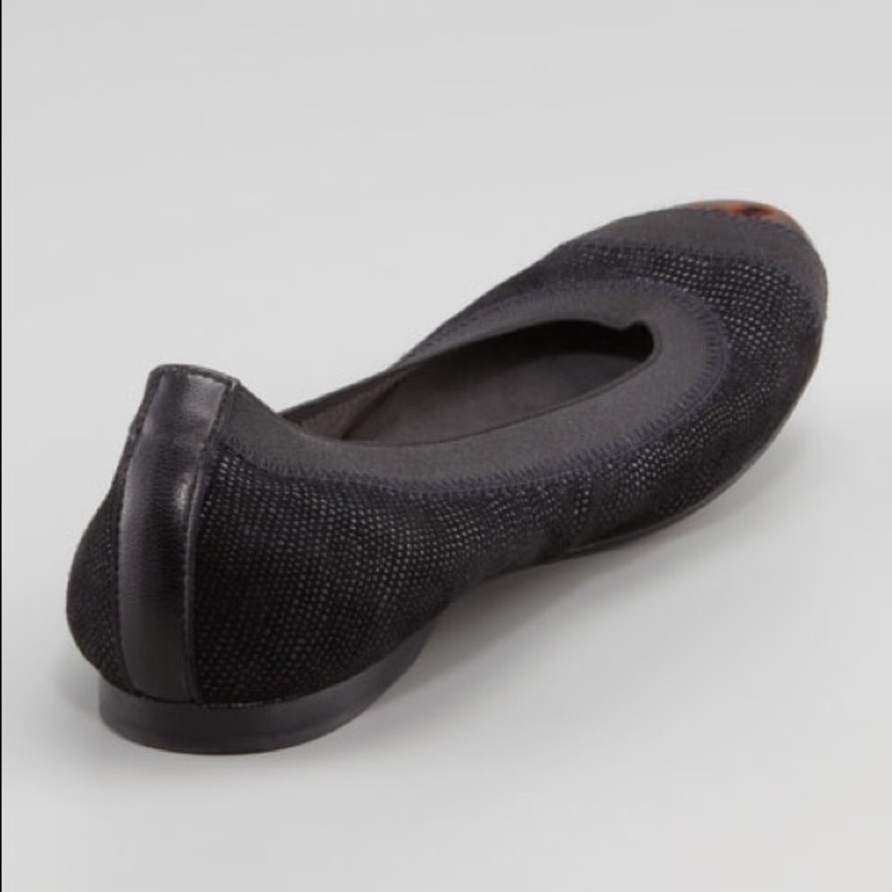 Stuart Weitzman Tortoise Shell Cap Toe Flats - image 2